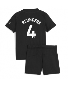 Manchester City Tijjani Reijnders #4 Maglia Gara Trasferta Repliche 2025-26 Bambino Maniche Corte